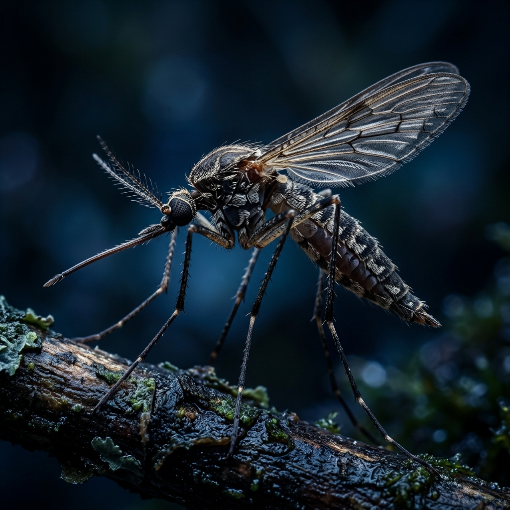Mosquito in profile view